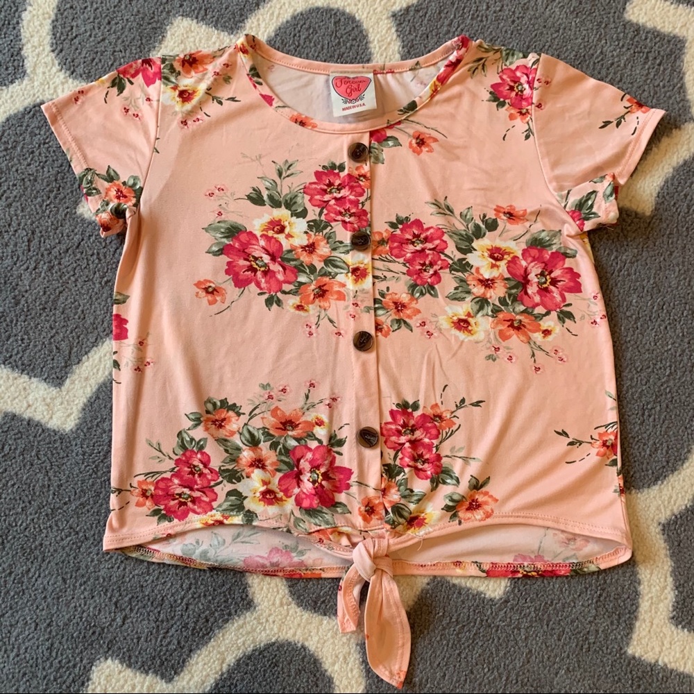 Forever Girl Pink Floral Tee 👚